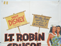 LT. ROBIN CRUSOE (Top Left) Cinema Quad Movie Poster