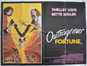 OUTRAGEOUS FORTUNE Cinema Quad Movie Poster