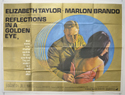REFLECTIONS IN A GOLDEN EYE Cinema Quad Movie Poster