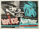 WARKILL / NIGHTMARE Cinema Quad Movie Poster
