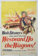WESTWARD HO THE WAGONS Cinema Double Crown Movie Poster