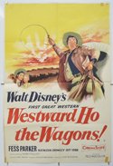 WESTWARD HO THE WAGONS Cinema Double Crown Movie Poster