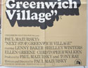 NEXT STOP GREENWICH VILLAGE (Bottom Right) Cinema Quad Movie Poster