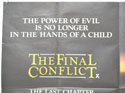 THE FINAL CONFLICT (Top Left) Cinema Quad Movie Poster