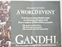 GANDHI (Top Right) Cinema Quad Movie Poster