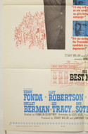 THE BEST MAN (Bottom Left) Cinema One Sheet Movie Poster