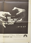 NO WAY TO TREAT A LADY (Bottom Right) Cinema One Sheet Movie Poster