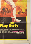 PLAY DIRTY (Bottom Right) Cinema One Sheet Movie Poster