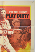 PLAY DIRTY (Top Right) Cinema One Sheet Movie Poster