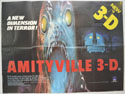 AMITYVILLE 3-D Cinema Quad Movie Poster