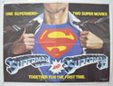 SUPERMAN / SUPERMAN II Cinema Quad Movie Poster