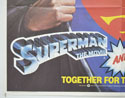 SUPERMAN / SUPERMAN II (Bottom Left) Cinema Quad Movie Poster