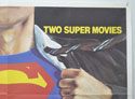 SUPERMAN / SUPERMAN II (Top Right) Cinema Quad Movie Poster