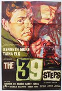 THE 39 STEPS Cinema One Sheet Movie Poster