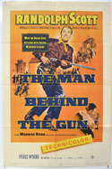 THE MAN BEHIND THE GUN Cinema One Sheet Movie Poster