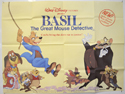 BASIL THE GREAT MOUSE DETECTIVE Cinema Quad Movie Poster