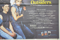 THE OUTSIDERS (Bottom Right) Cinema Quad Movie Poster