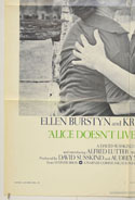 ALICE DOESN’T LIVE HERE ANYMORE (Bottom Left) Cinema One Sheet Movie Poster