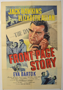 FRONT PAGE STORY Cinema One Sheet Movie Poster