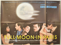 FULL MOON IN PARIS Cinema Quad Movie Poster