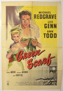 THE GREEN SCARF Cinema One Sheet Movie Poster