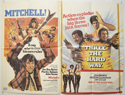 MITCHELL / THREE THE HARD WAY Cinema Quad Movie Poster
