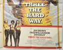 MITCHELL / THREE THE HARD WAY (Bottom Right) Cinema Quad Movie Poster