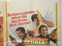 MITCHELL / THREE THE HARD WAY (Top Right) Cinema Quad Movie Poster