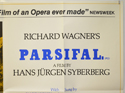 PARSIFAL (Top Right) Cinema Quad Movie Poster
