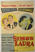 SIMON AND LAURA Cinema One Sheet Movie Poster