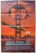 STAR TREK IV : THE VOYAGE HOME Cinema One Sheet Movie Poster