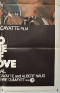 TO DIE OF LOVE (Bottom Right) Cinema One Sheet Movie Poster