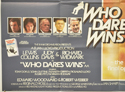WHO DARES WINS (Bottom Left) Cinema Quad Movie Poster