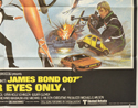 007 : FOR YOUR EYES ONLY (Bottom Right) Cinema Quad Movie Poster