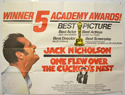 ONE FLEW OVER THE CUCKOO’S NEST Cinema Quad Movie Poster