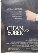 CLEAN AND SOBER (Bottom Left) Cinema One Sheet Movie Poster