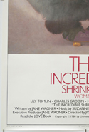 THE INCREDIBLE SHRINKING WOMAN (Bottom Left) Cinema One Sheet Movie Poster
