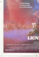 LIONHEART (Bottom Left) Cinema One Sheet Movie Poster