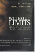 WITHOUT LIMITS (Bottom Right) Cinema One Sheet Movie Poster