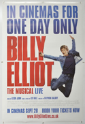 BILLY ELLIOT THE MUSICAL LIVE Cinema One Sheet Movie Poster