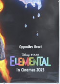 ELEMENTAL (Bottom Right) Cinema One Sheet Movie Poster