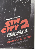 SIN CITY 2 : A DAME TO KILL FOR (Bottom Right) Cinema One Sheet Movie Poster
