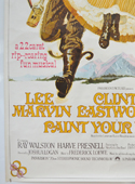 PAINT YOUR WAGON (Bottom Left) Cinema 4 Sheet Movie Poster