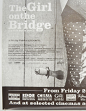 THE GIRL ON THE BRIDGE (Bottom Left) Cinema 4 Sheet Movie Poster