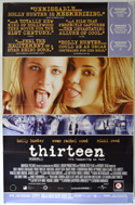 THIRTEEN Cinema 4 Sheet Movie Poster