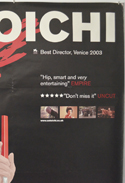 ZATOICHI (Top Right) Cinema 4 Sheet Movie Poster