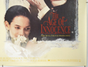 THE AGE OF INNOCENCE (Bottom Right) Cinema Quad Movie Poster