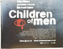 CHILDREN OF MEN (Bottom Left) Cinema Quad Movie Poster