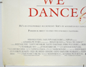 SHALL WE DANCE (Bottom Left) Cinema Quad Movie Poster