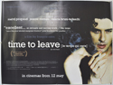 TIME TO LEAVE Cinema Quad Movie Poster